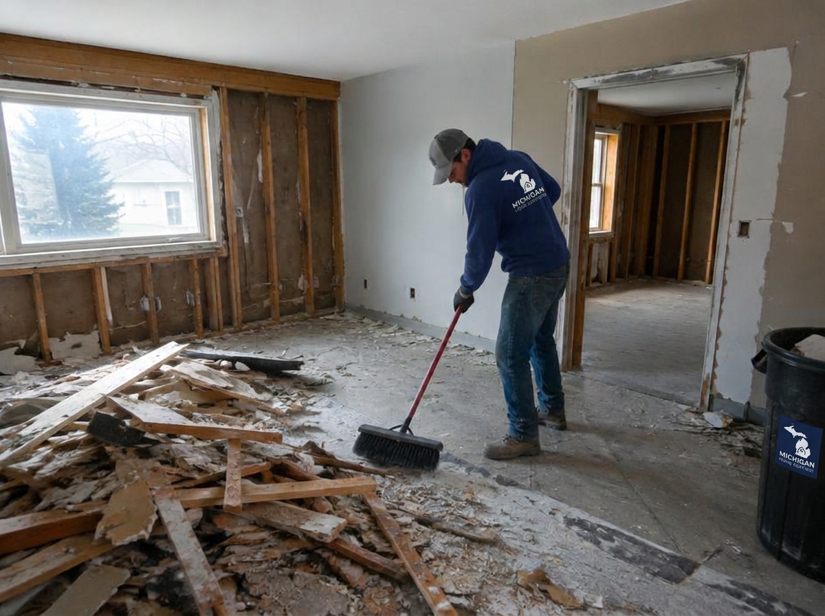 Michigan Home Services demo clean up in Livingston, Washtenaw and Oakland County Michigan