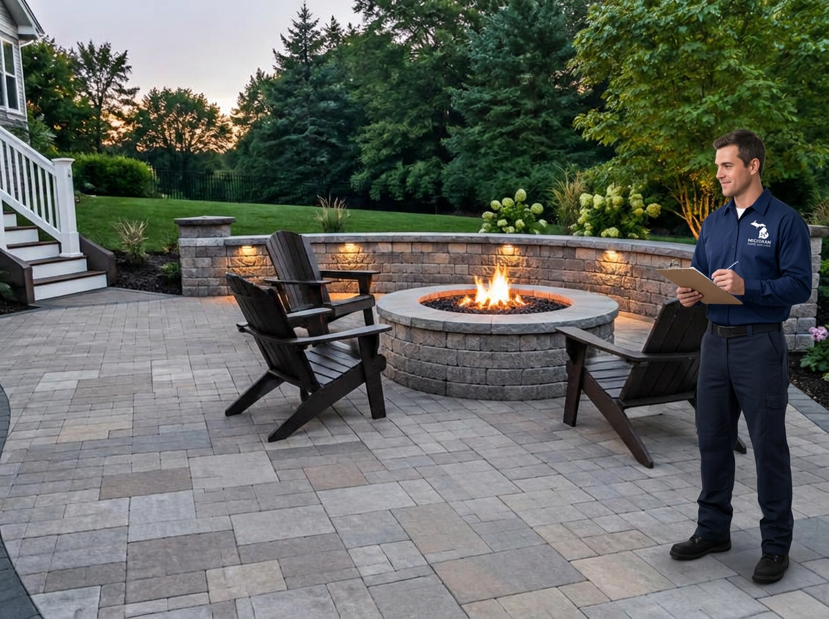 Michigan Home Services hardscaping in Livingston, Washtenaw and Oakland County Michigan