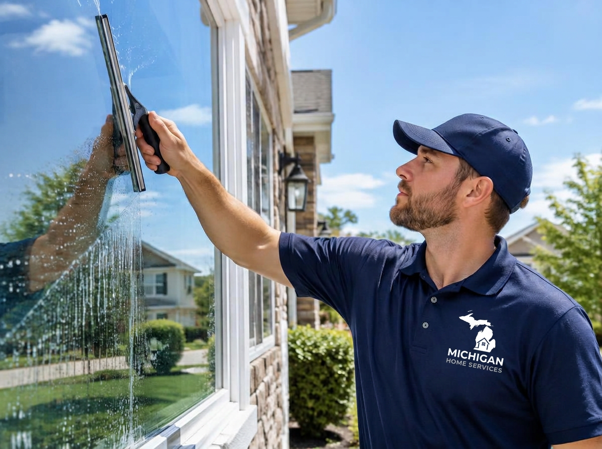 Michigan Home Services window cleaning in Livingston, Washtenaw and Oakland County Michigan